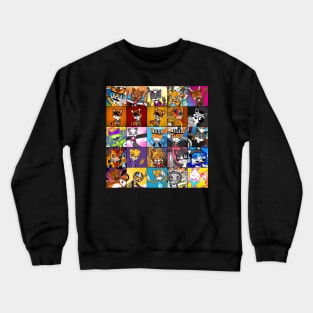 25 MOULE Characters Collage Crewneck Sweatshirt